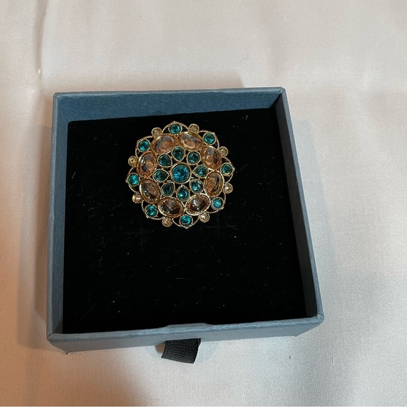Turquoise stone adjustable ring - Picture 3 of 5